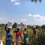 Line of Women Carrying SAM3 Household Filters